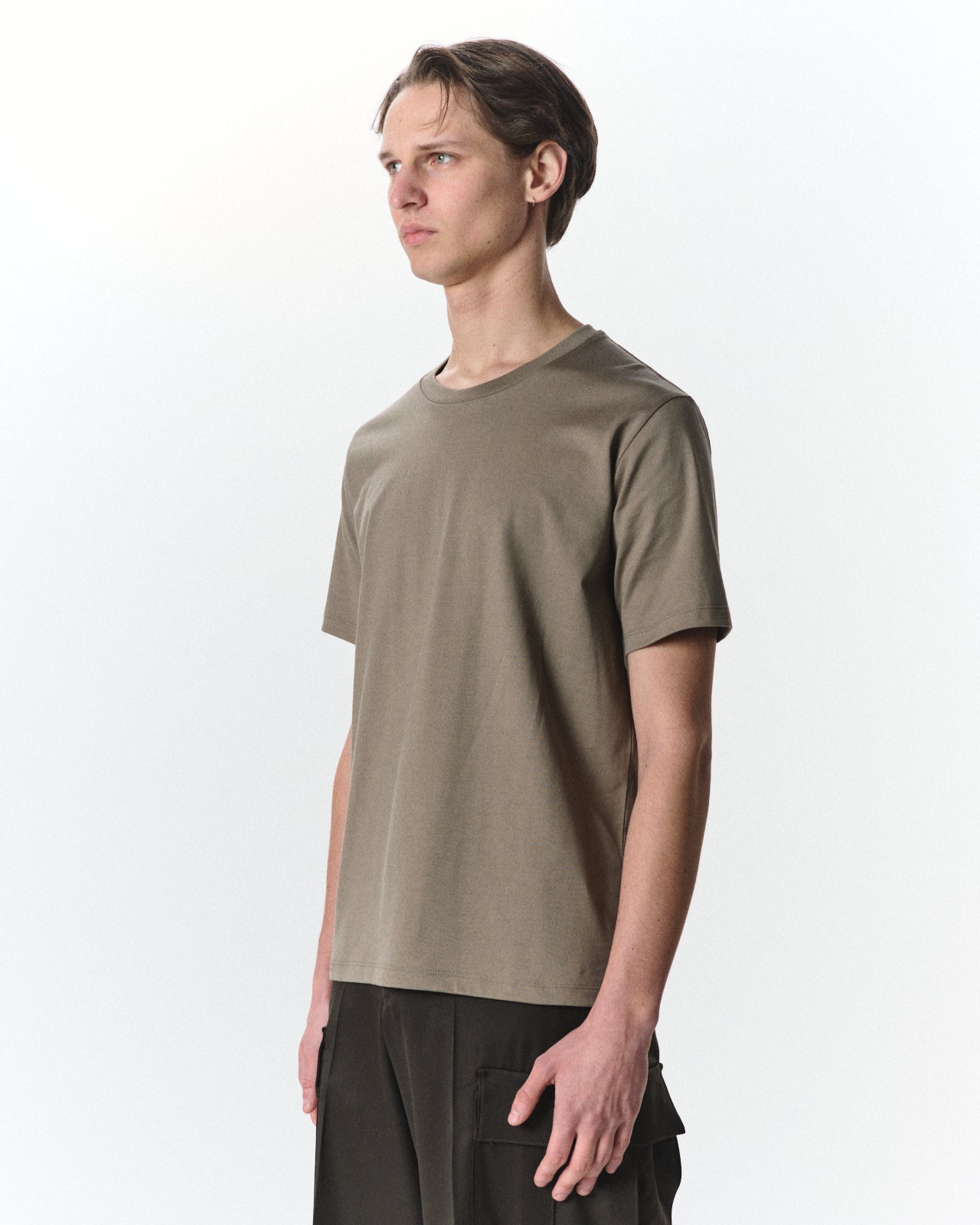 オーガニックGIZA 60/3天竺 サバイバルクロス® / レギュラーフィットTee, Covert Gray