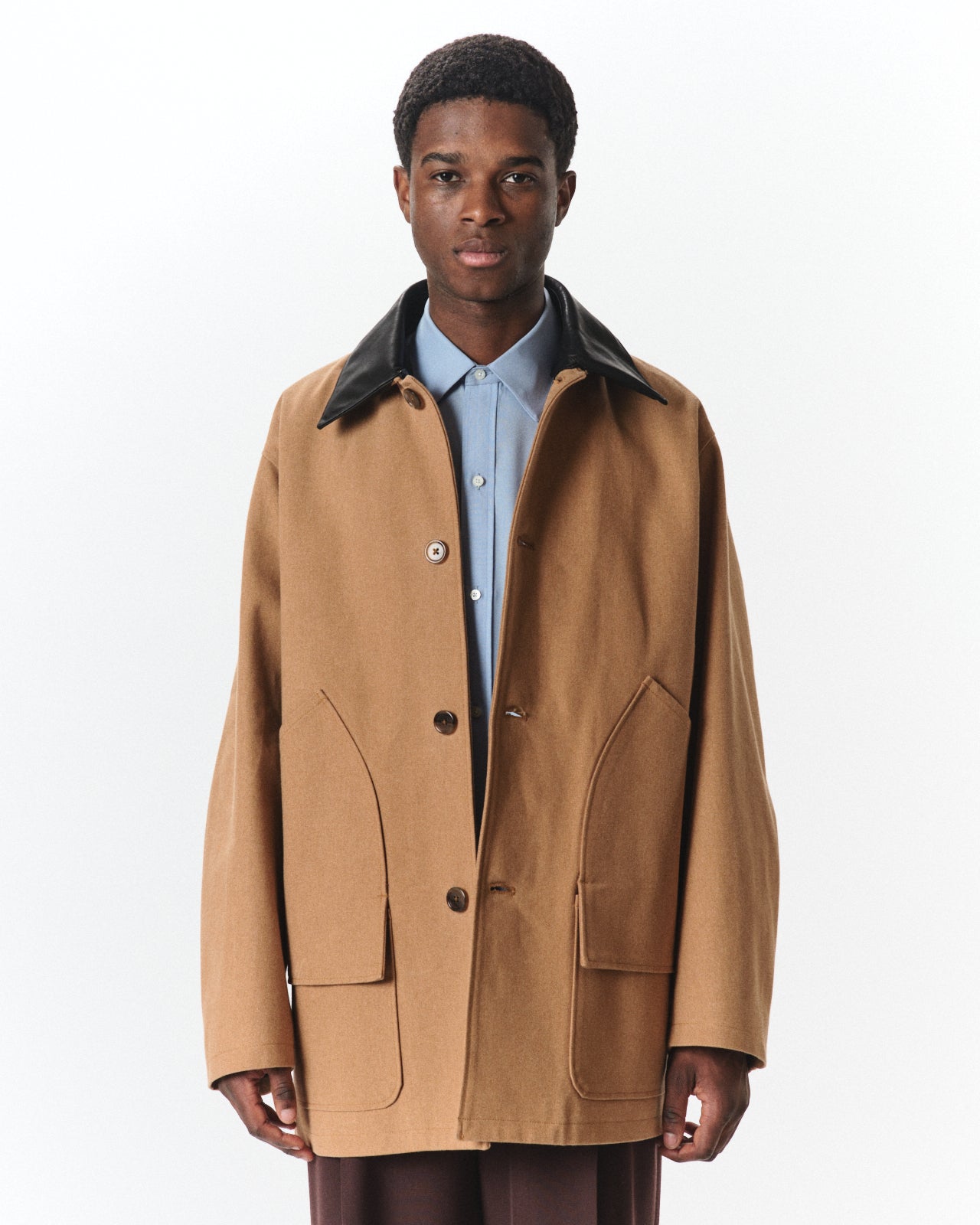 オーガニックコットンダック / シャスールジャケット, Natural Brown