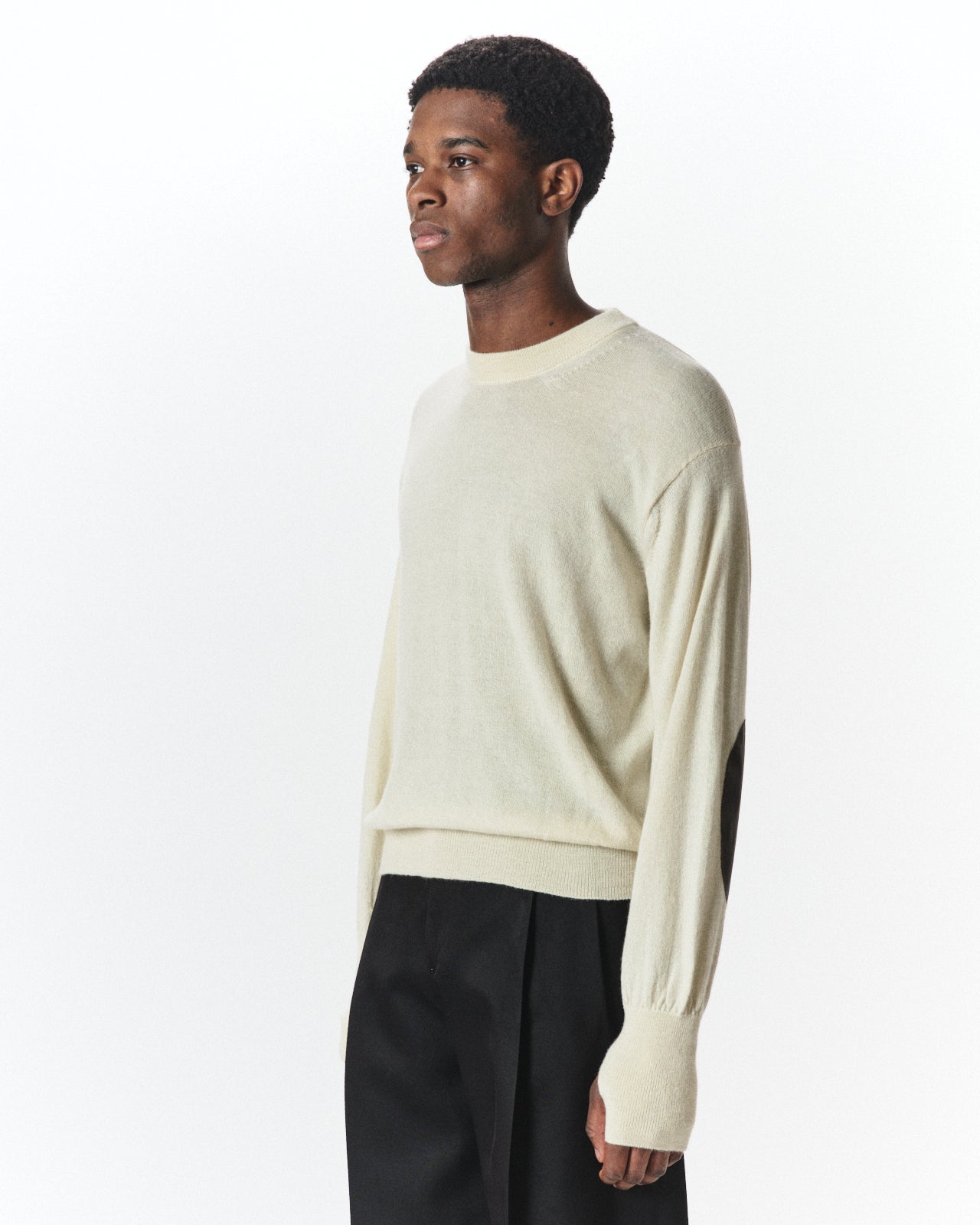 アルパカ16 / クルーネックジャンパー, Natural White