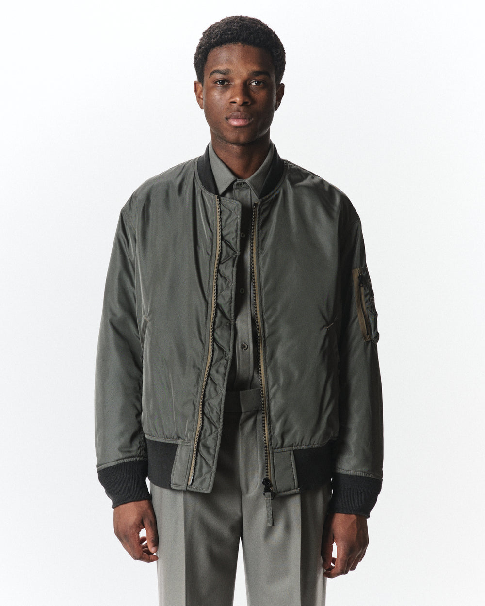 シルクヘビーツイル / シルクMA-1, Sage Green