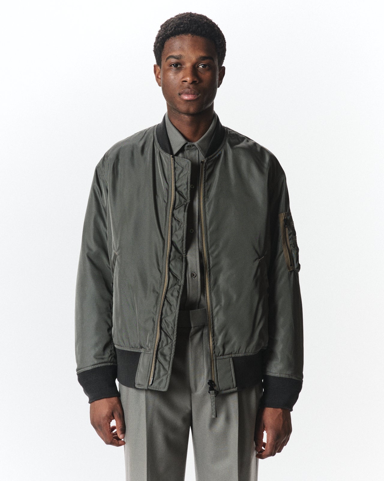 シルクヘビーツイル / シルクMA-1, Sage Green