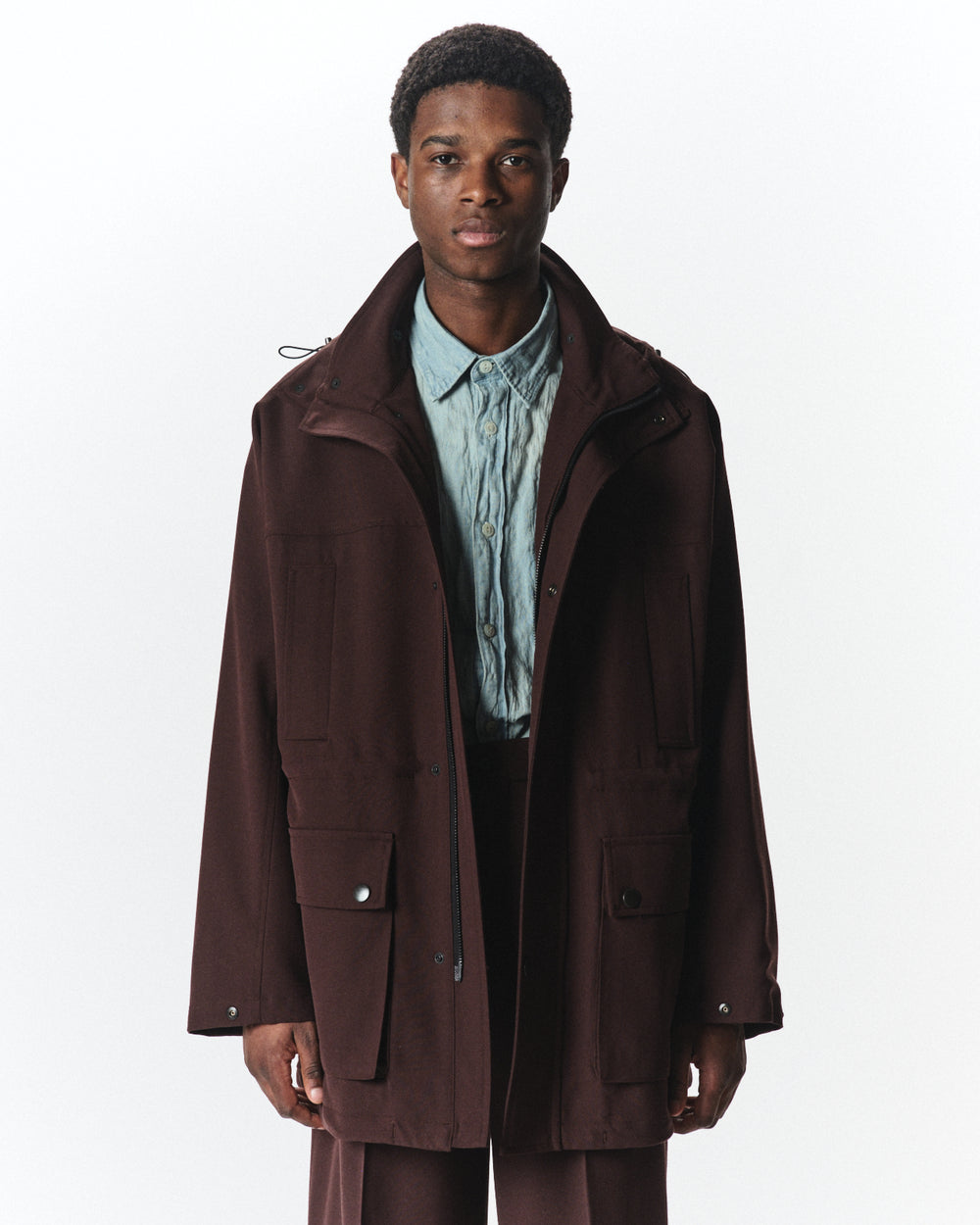 3/60 オーガニックウールサバイバルクロス® / マウンテンパーカ, Dark Brown