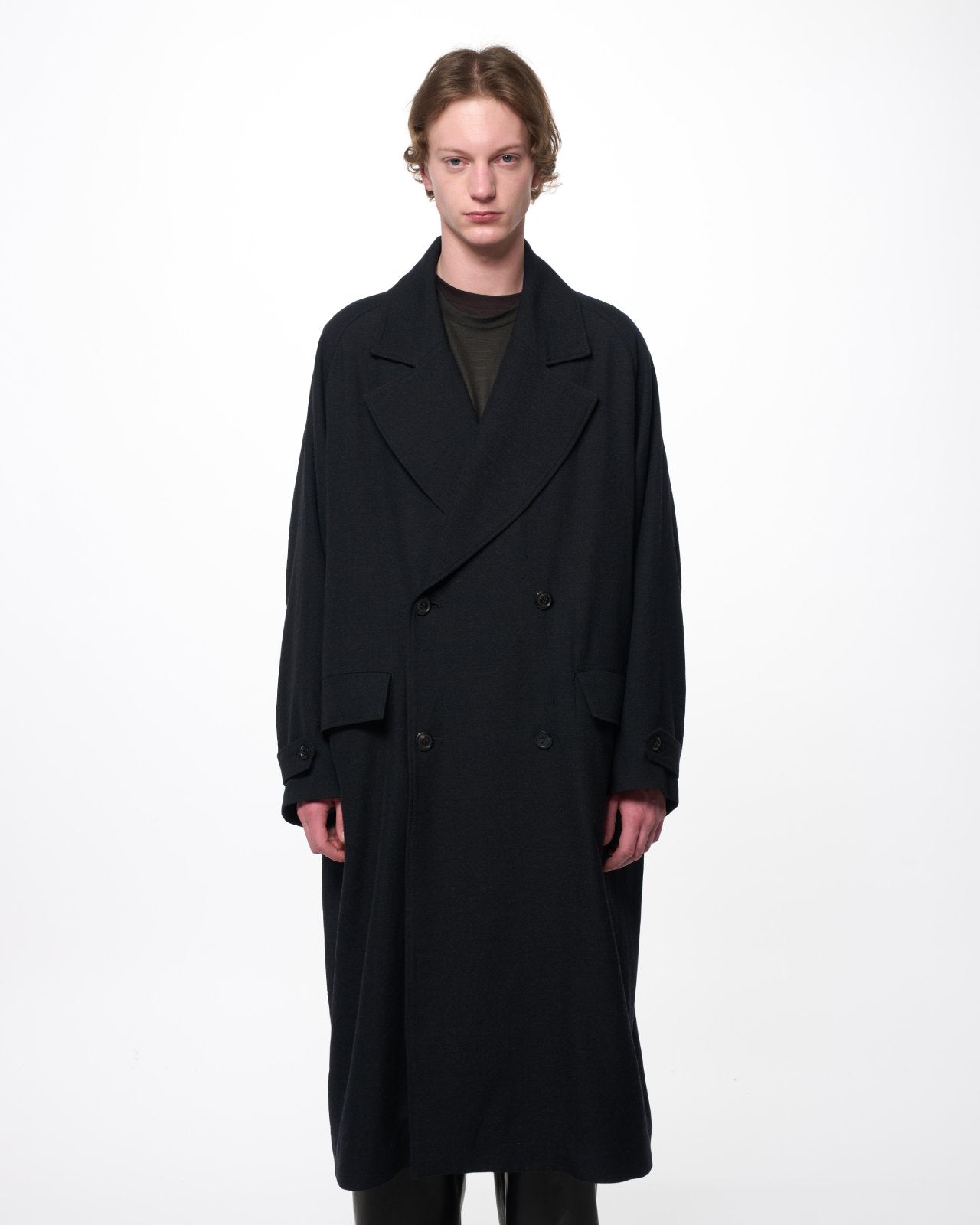 ウールサージワッシャータンブラー / グレートコート, Chambray Black