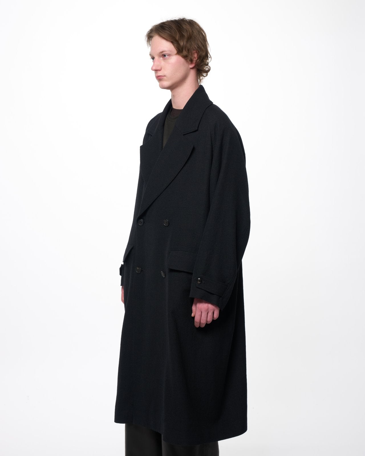 ウールサージワッシャータンブラー / グレートコート, Chambray Black