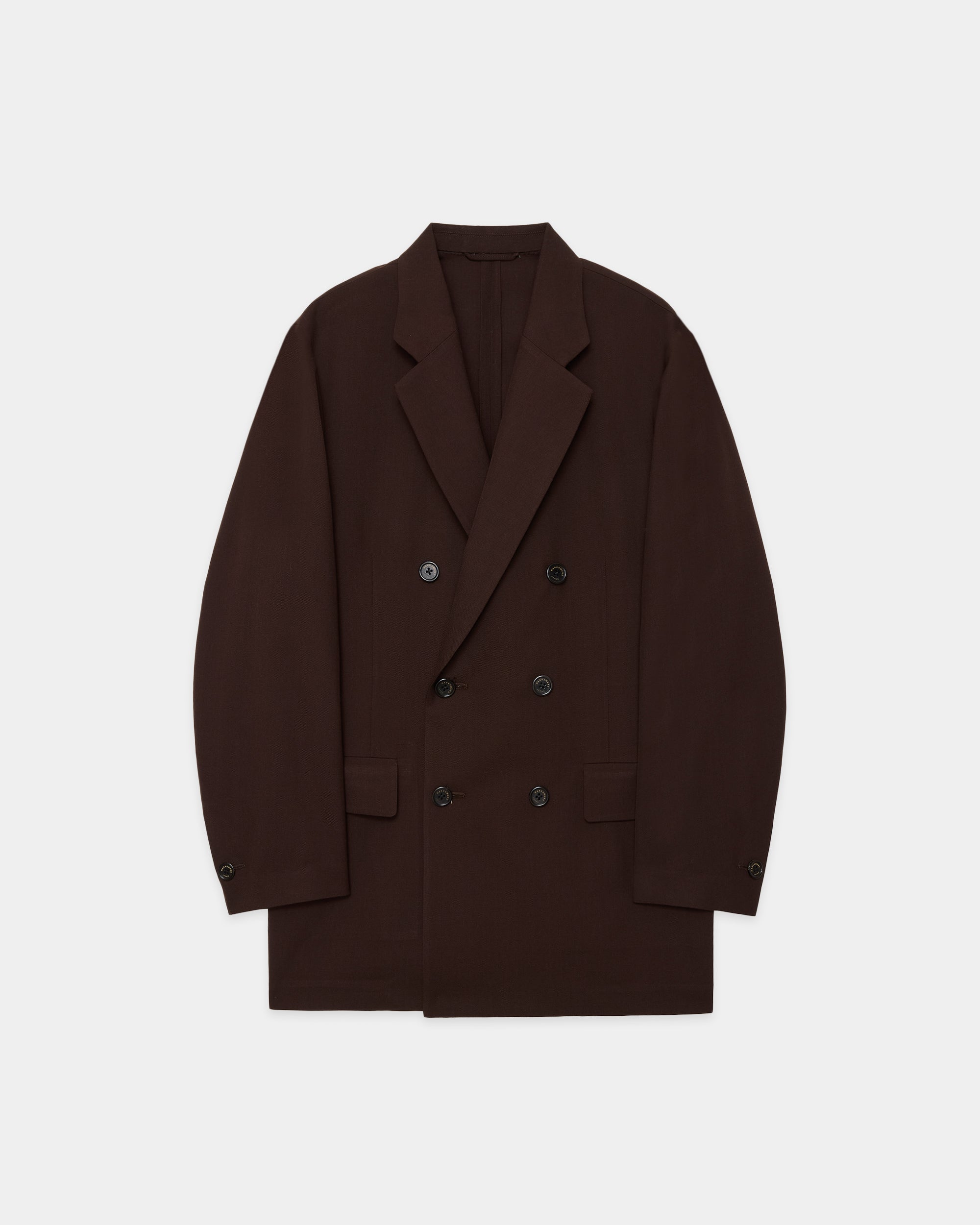 3/60 オーガニックウールサバイバルクロス® / ダブルブレステッドコンフォートジャケット, Olive Drab