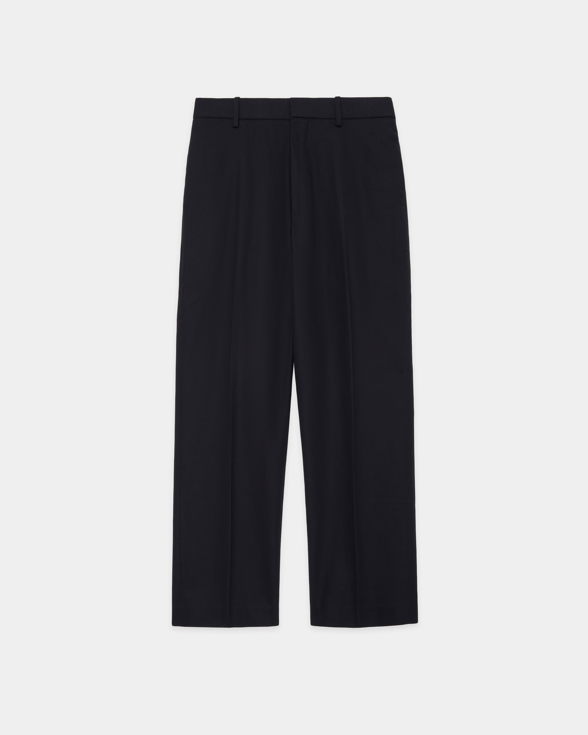 オーガニックコットンサバイバルクロス / フラットテーパードトラウザーズ, Navy