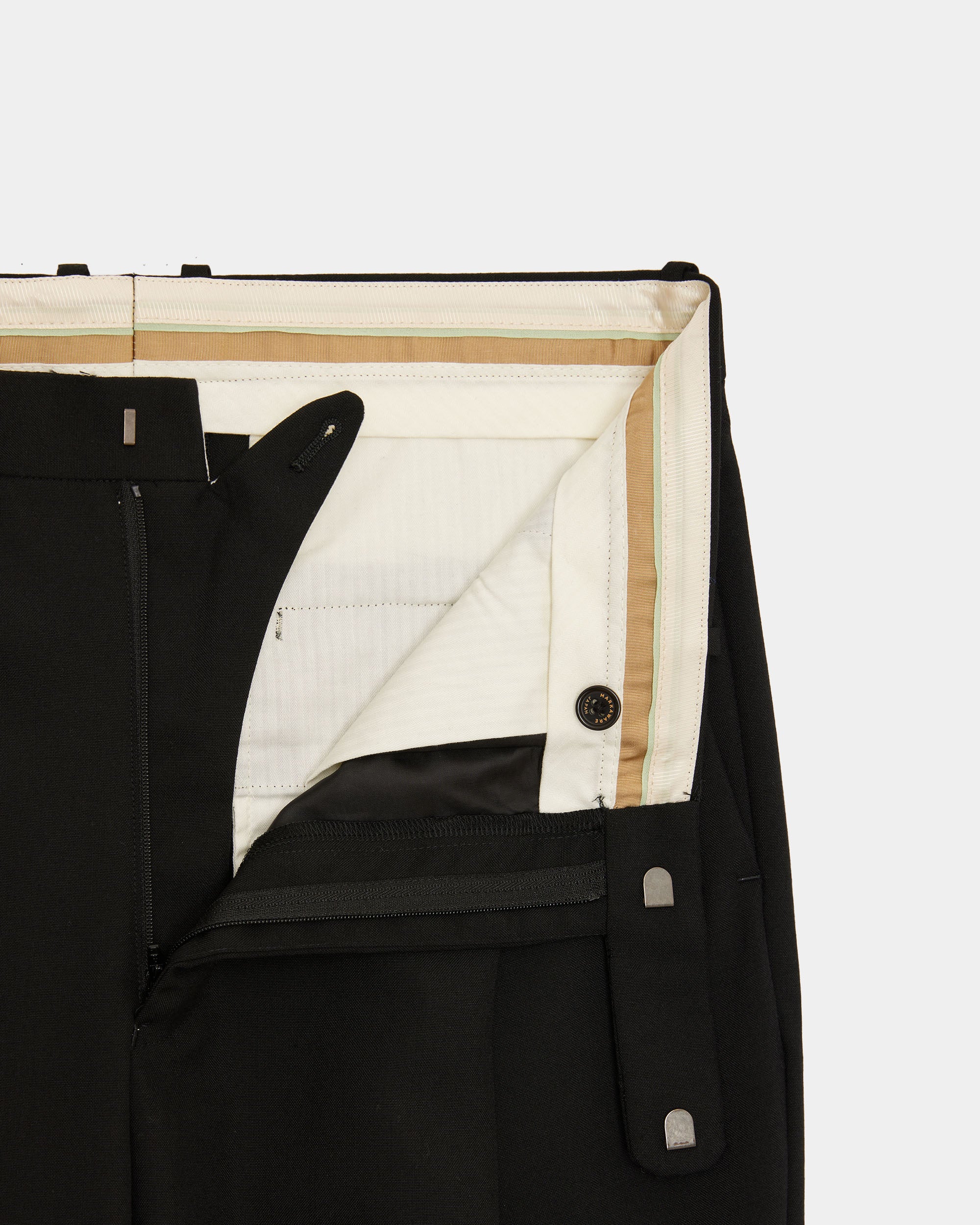 Polwarth Tropical / Anton Trousers, Black