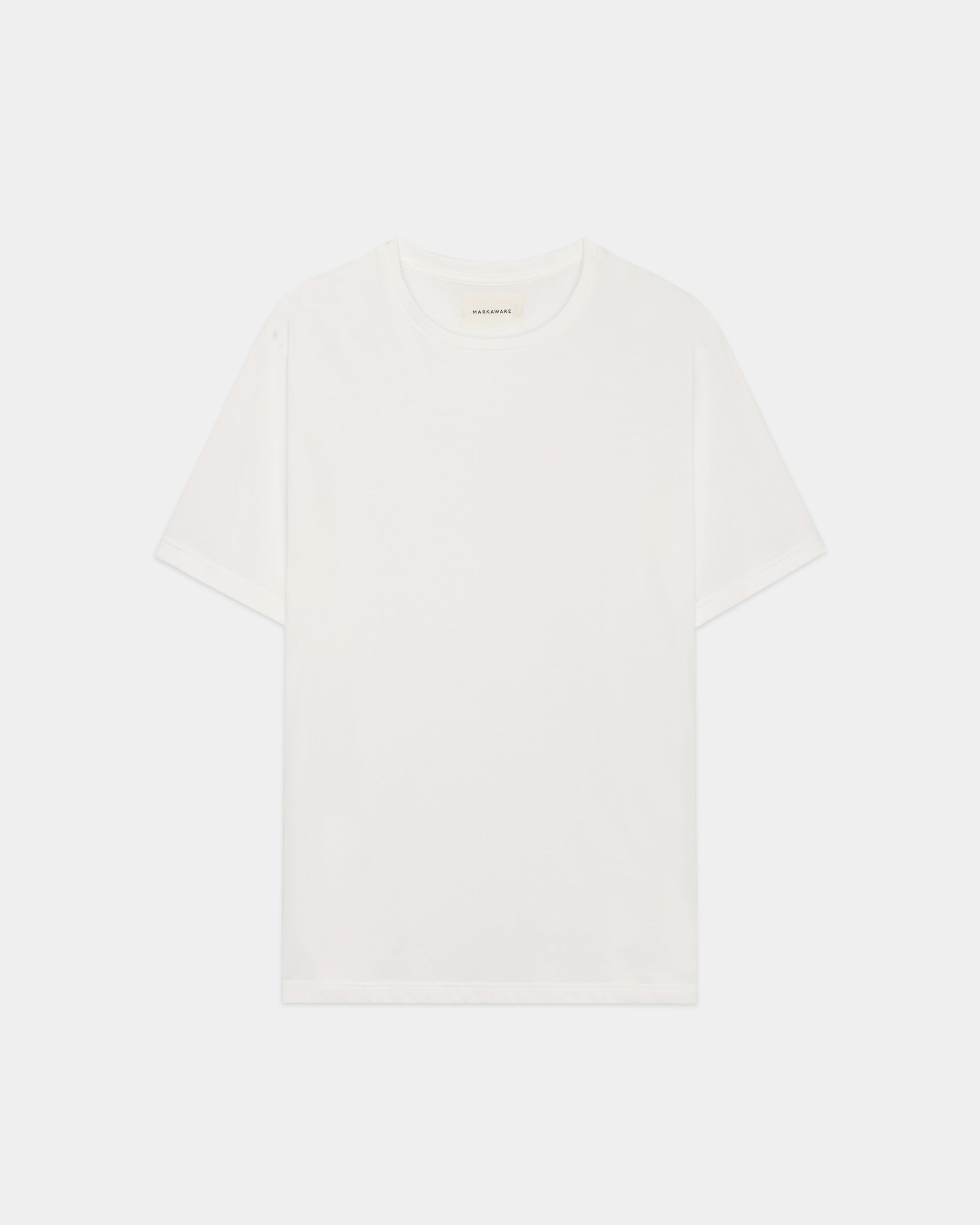 オーガニックGIZA 60/2丸胴天竺 / ショートスリーブTee, White