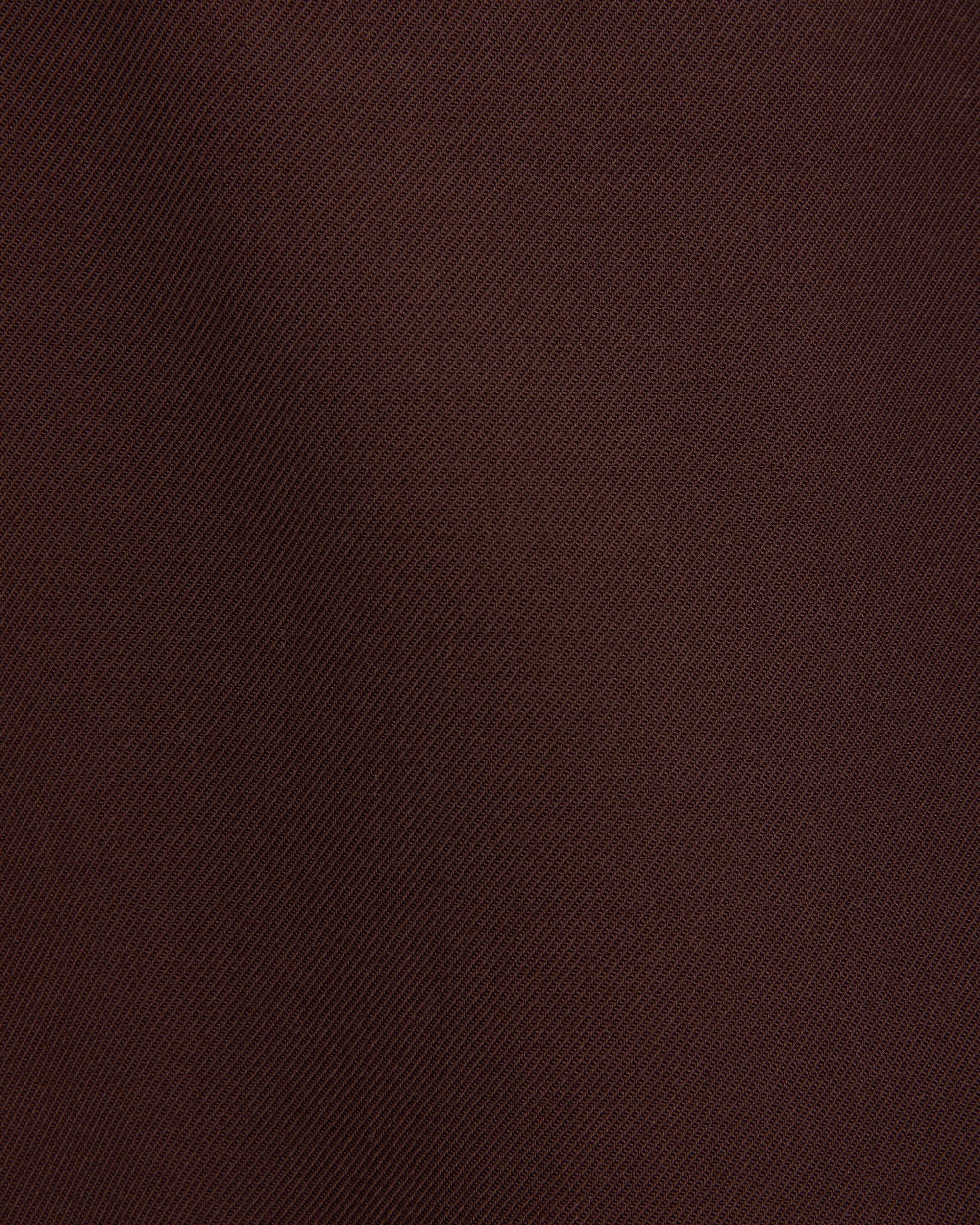 3/60 オーガニックウールサバイバルクロス® / フラットフロントワイドトラウザーズ, Dark Brown
