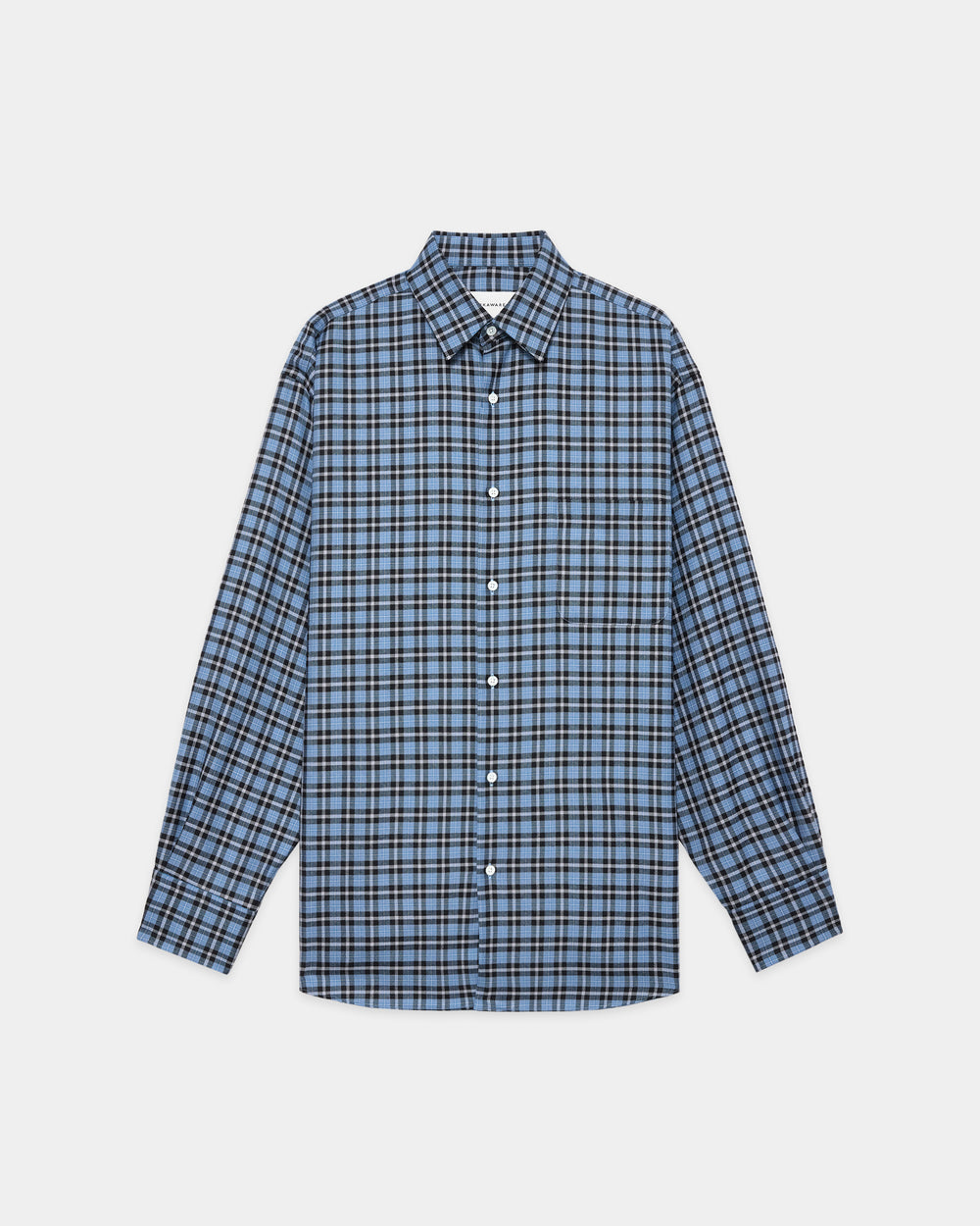 オーガニックウールビエラチェック / コンフォートフィットシャツ, Blue Check