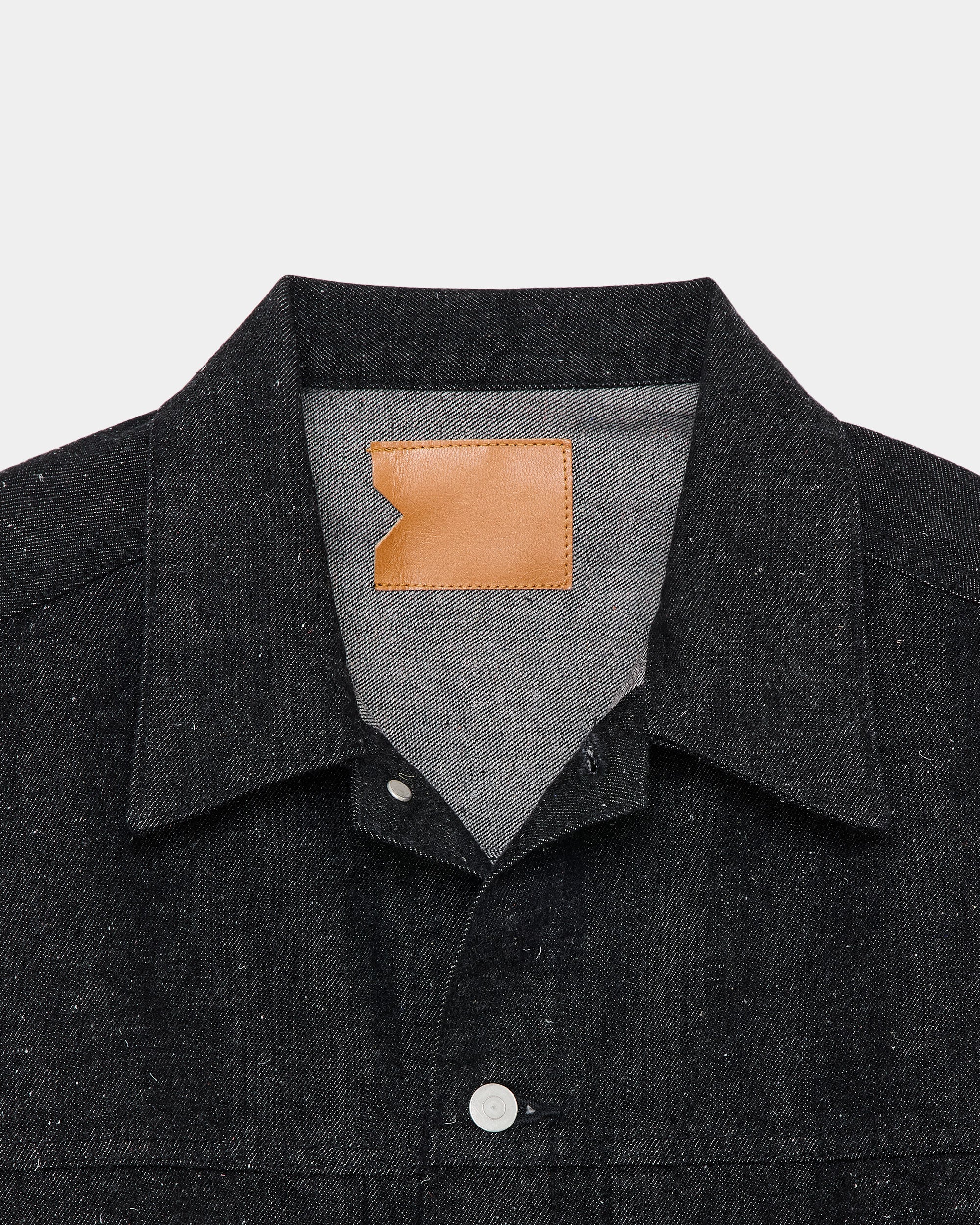 【PARKING Exclusive】13.1oz Kimono Denim Short Denim Jacket, Black
