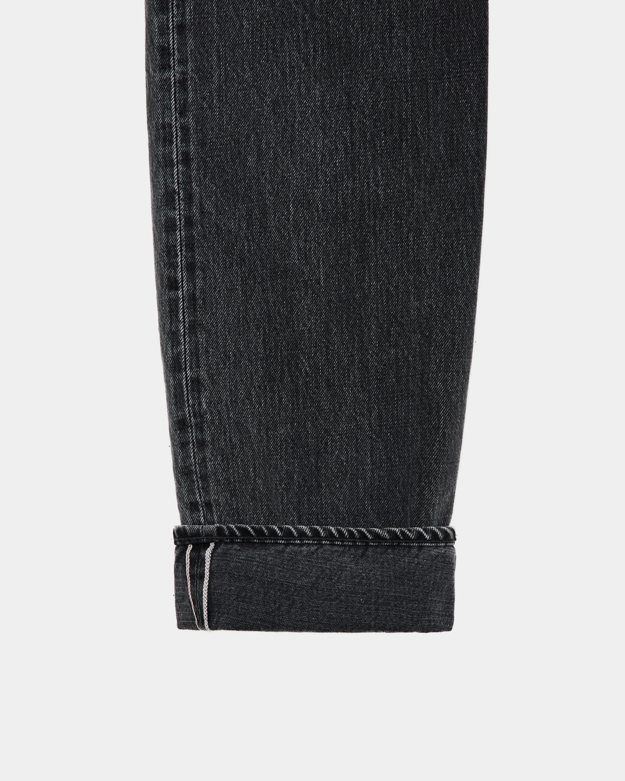 オーガニックコットン 13.5oz セルビッチデニム / コクーンフィットジーンズ, Faded Black