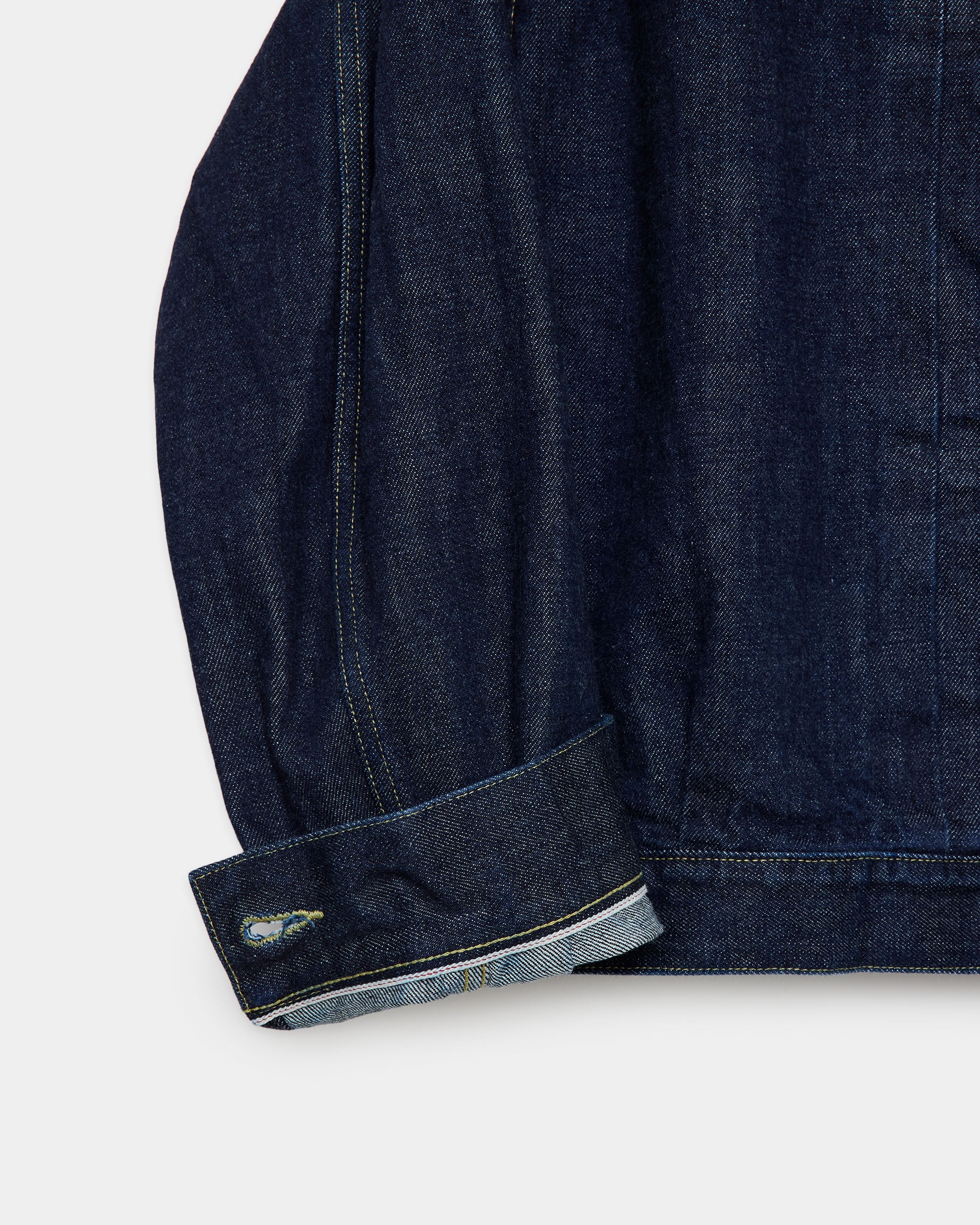 Organic Cotton 13.5oz Selvedge Denim / Type-1 Denim Jacket, Indigo O.W