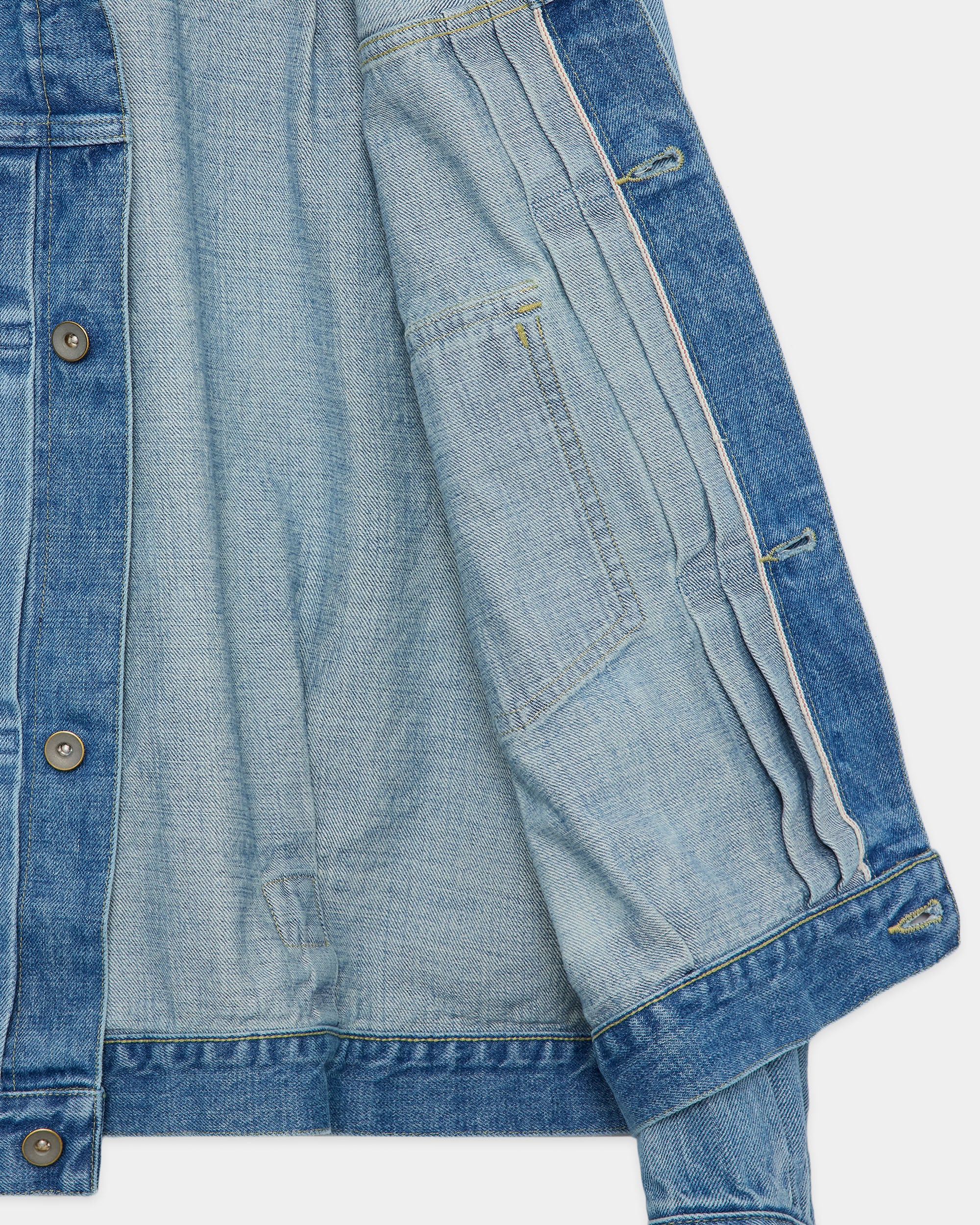 Organic Cotton 13.5oz Selvedge Denim / Type-1 Denim Jacket, Indigo V.W