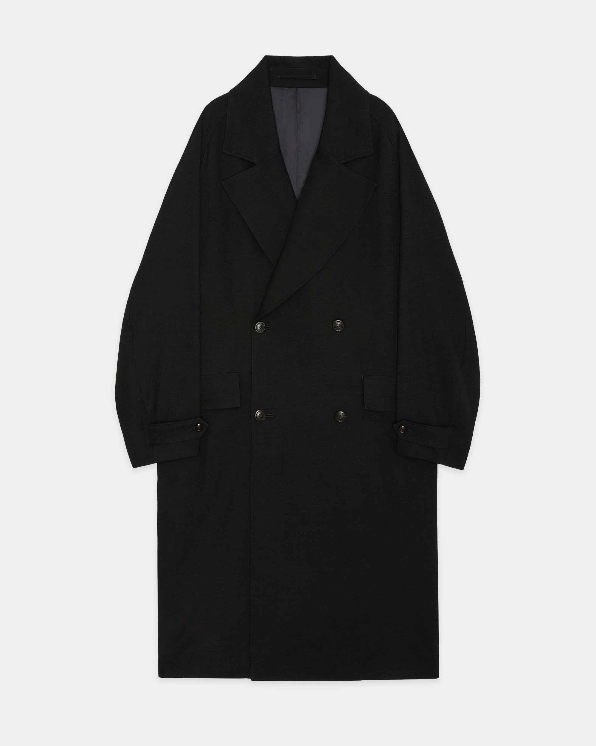 ウールサージワッシャータンブラー / グレートコート, Chambray Black